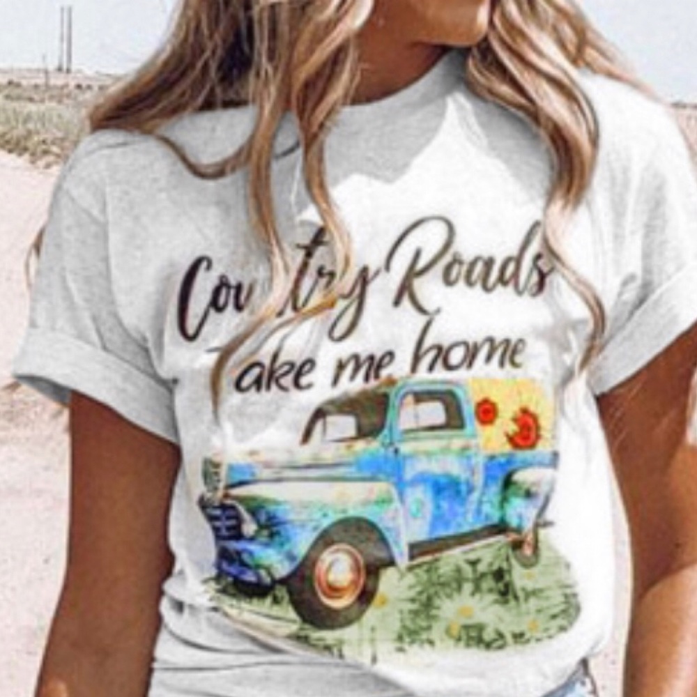 Graphic print T shirt